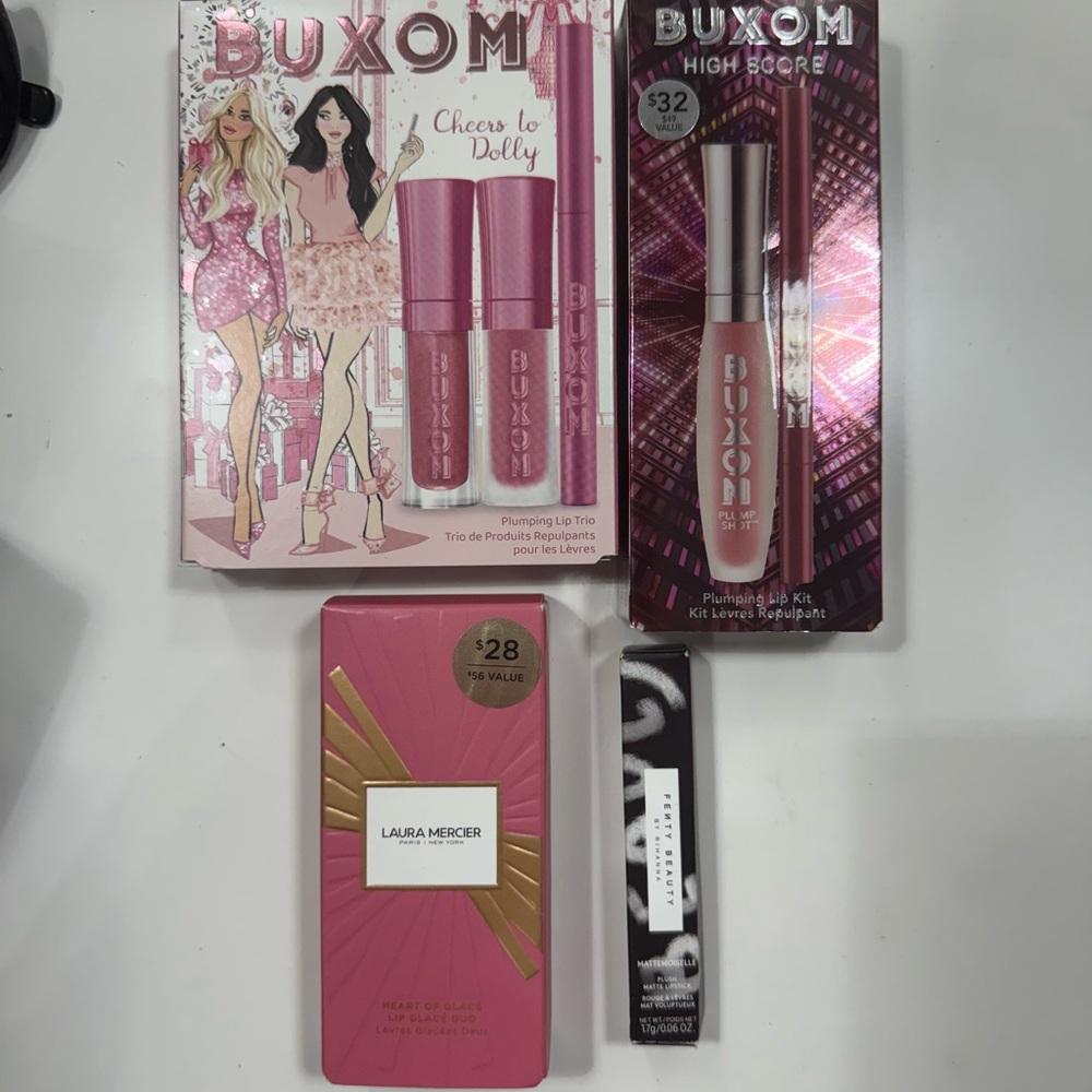 Lip Set - Buxom, Fenty Beauty, & Laura Mercer